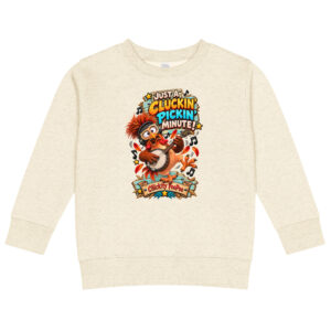 Chickity PooPoo Just a Cluckin Pickin Minute kids sweatshirt