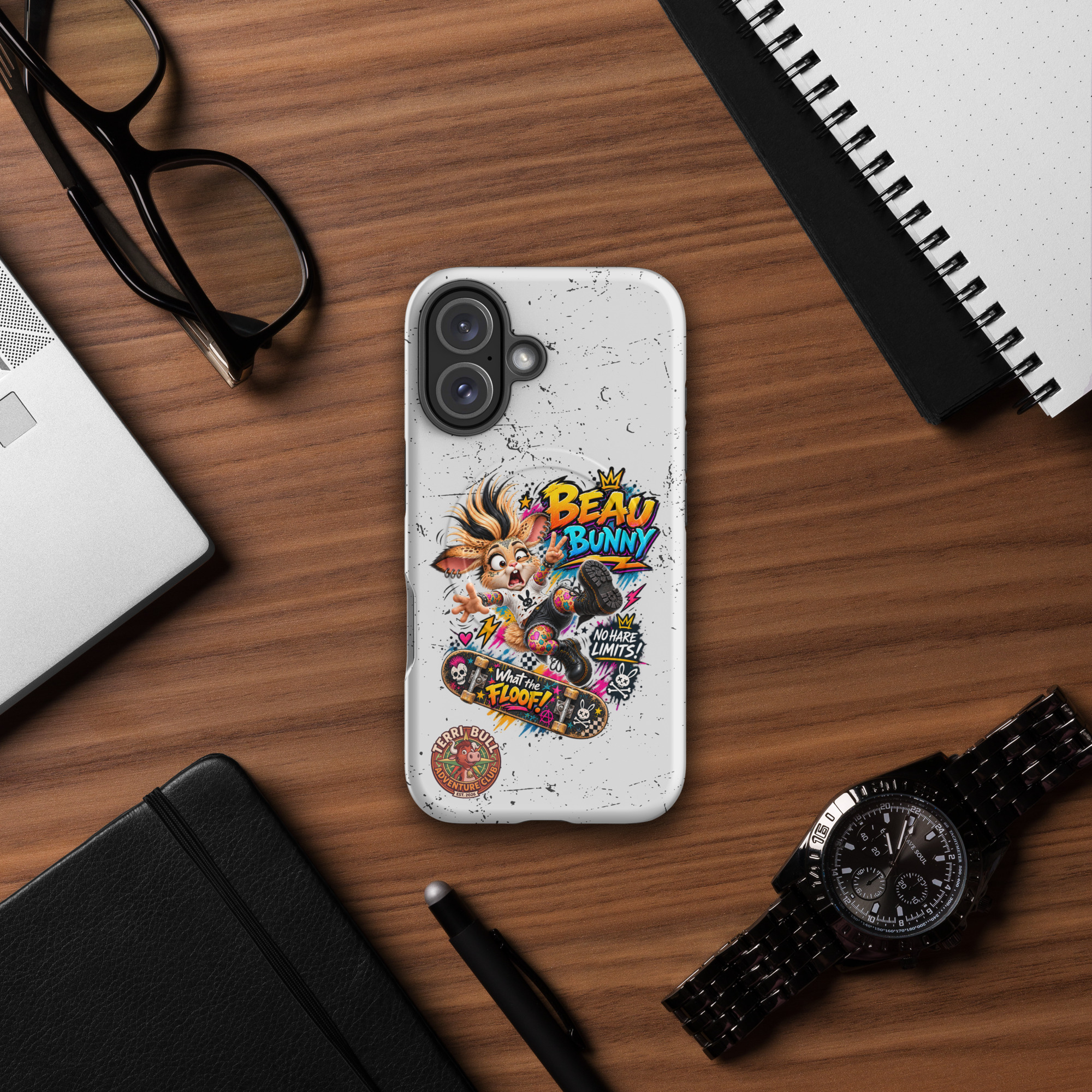 Beau Bunny What the Floof? MagSafe iPhone Case | Terri Bull Adventure Club - Image 5