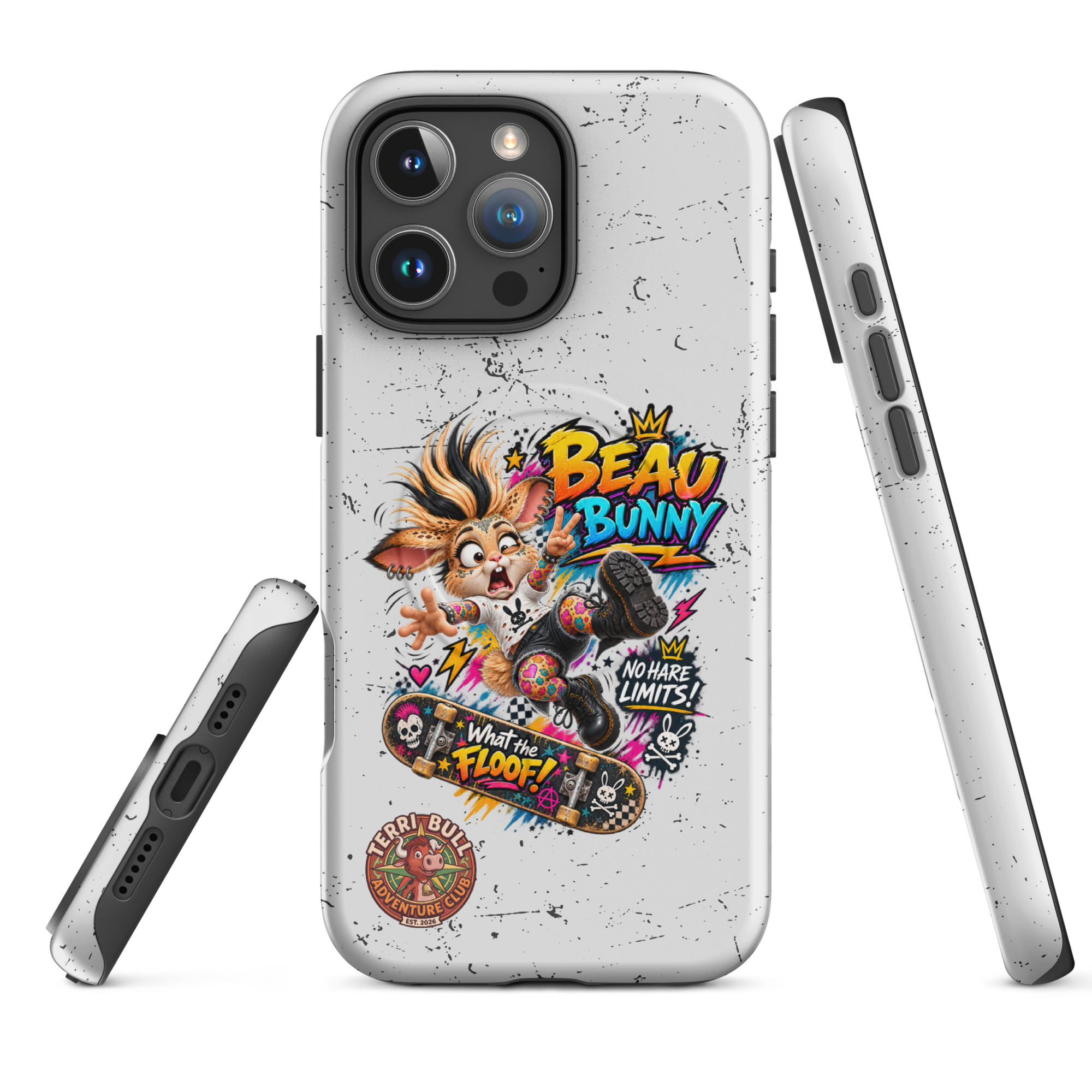 Beau Bunny What the Floof? MagSafe iPhone Case | Terri Bull Adventure Club - Image 4