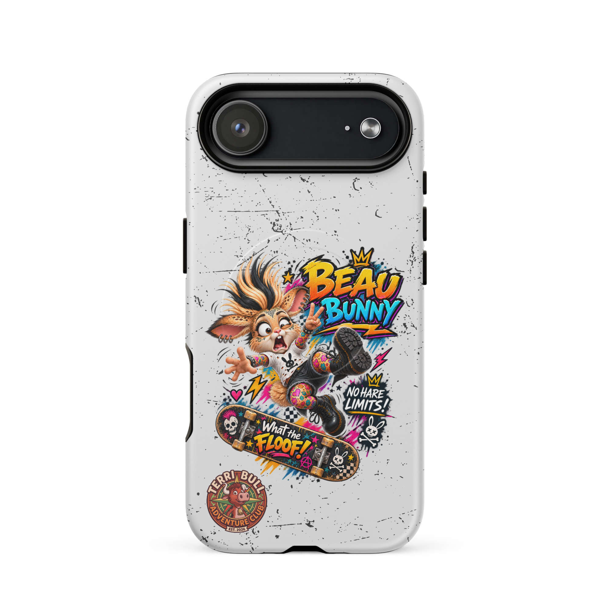Beau Bunny What the Floof? MagSafe iPhone Case | Terri Bull Adventure Club - Image 2