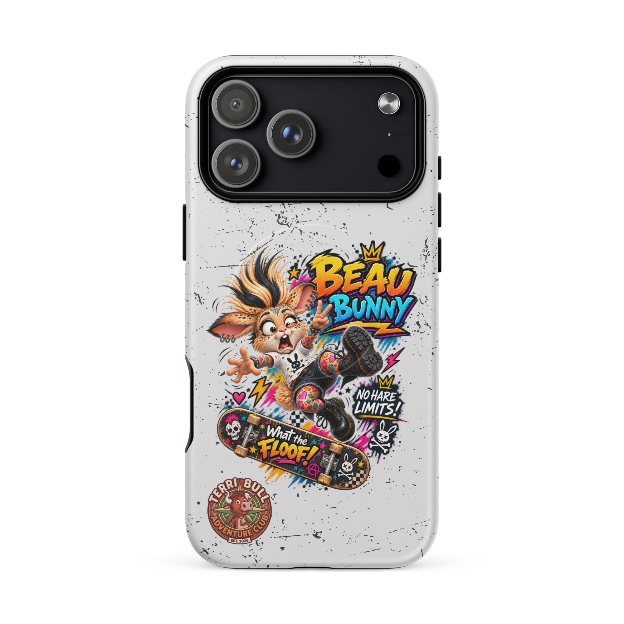 Beau Bunny What the Floof? MagSafe iPhone Case | Terri Bull Adventure Club - Image 3