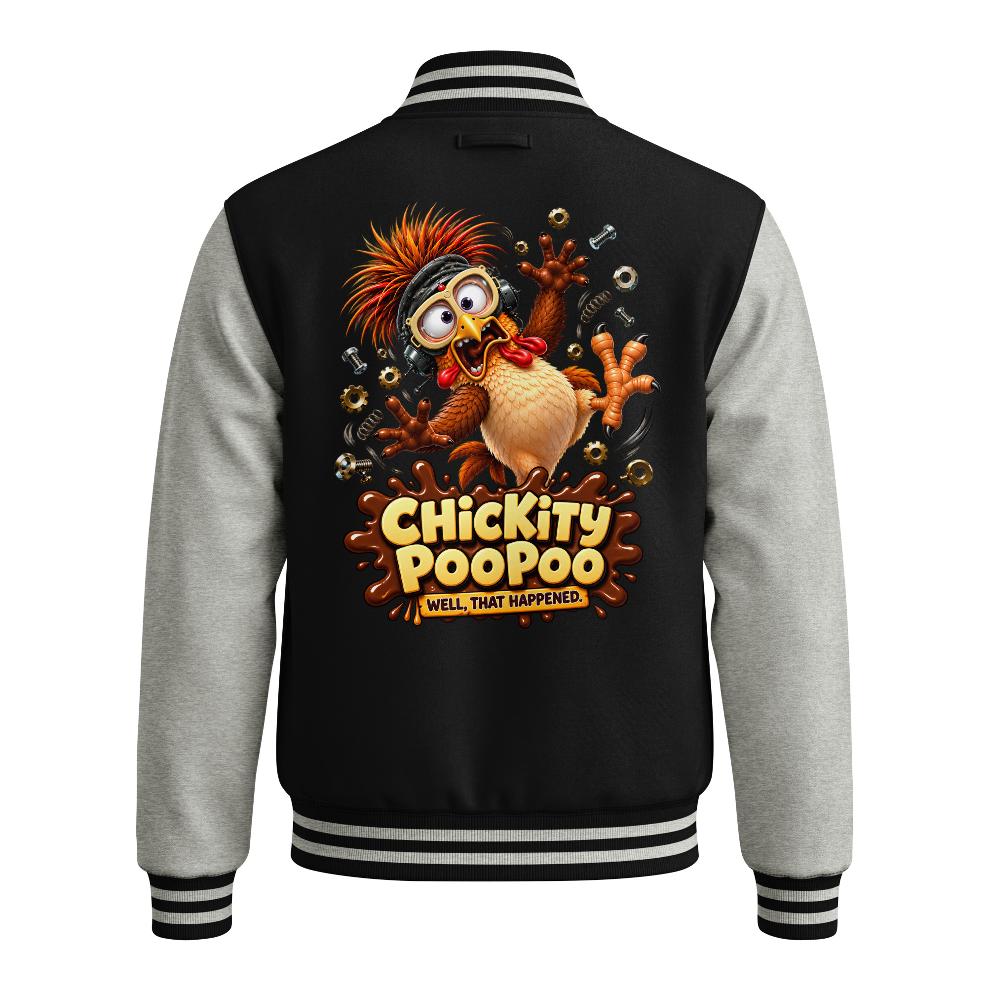 Chickity PooPoo “Well, That Happened!” Heavyweight Letterman Jacket - Image 10