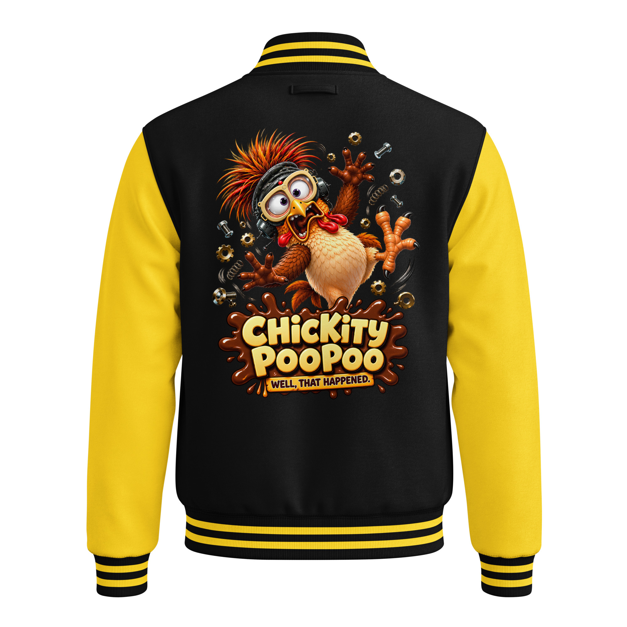 Chickity PooPoo “Well, That Happened!” Heavyweight Letterman Jacket - Image 13