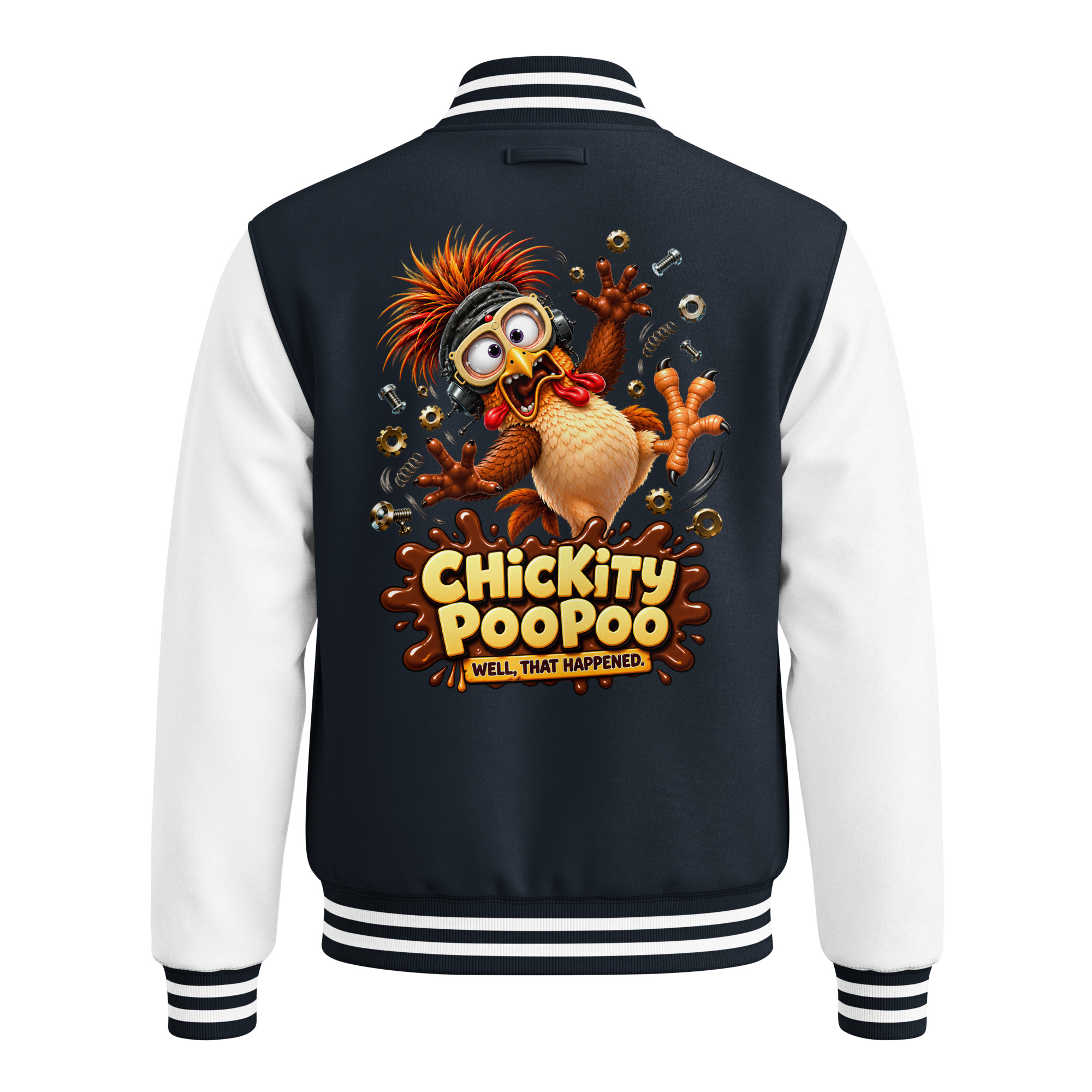 Chickity PooPoo “Well, That Happened!” Heavyweight Letterman Jacket - Image 14