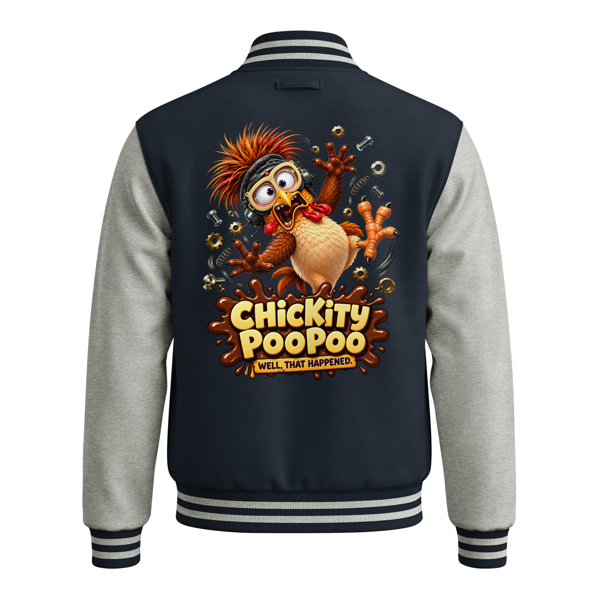 Chickity PooPoo “Well, That Happened!” Heavyweight Letterman Jacket - Image 12