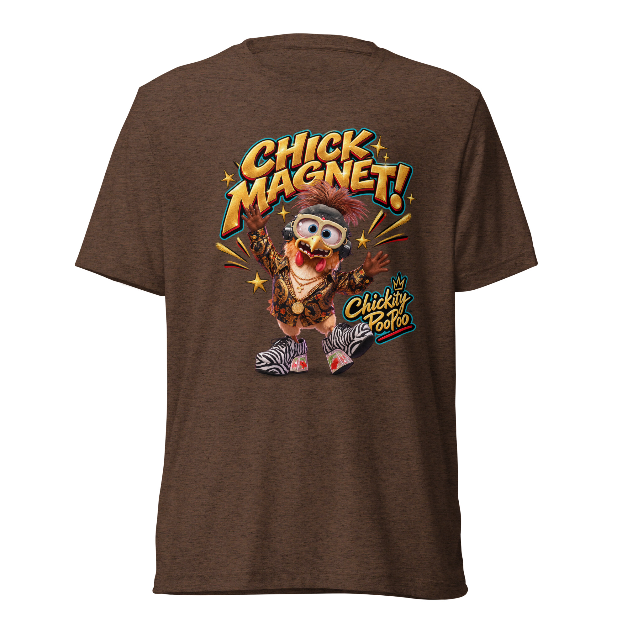 Chickity PooPoo “Chick Magnet!” Tri-Blend T-Shirt - Image 5