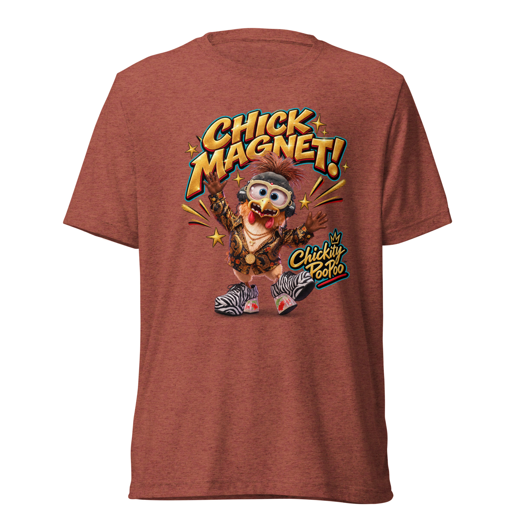Chickity PooPoo “Chick Magnet!” Tri-Blend T-Shirt - Image 9