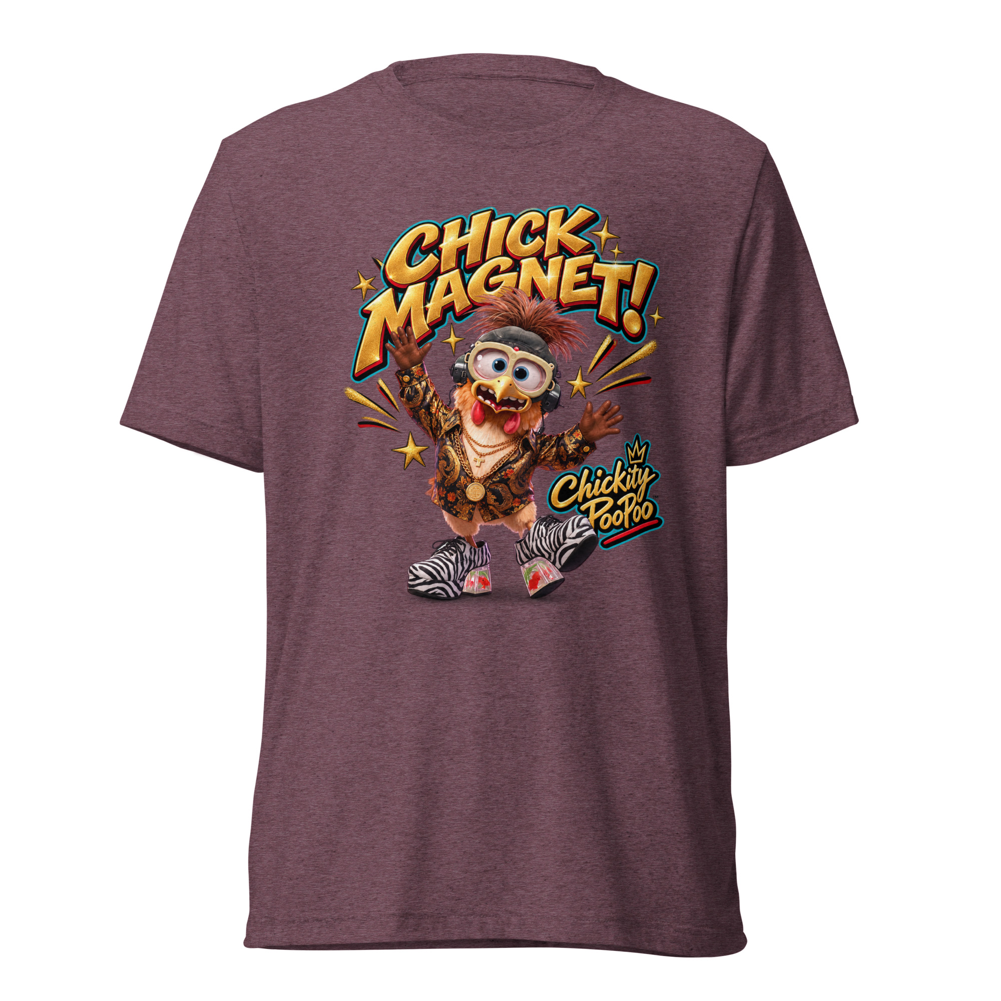 Chickity PooPoo “Chick Magnet!” Tri-Blend T-Shirt - Image 8