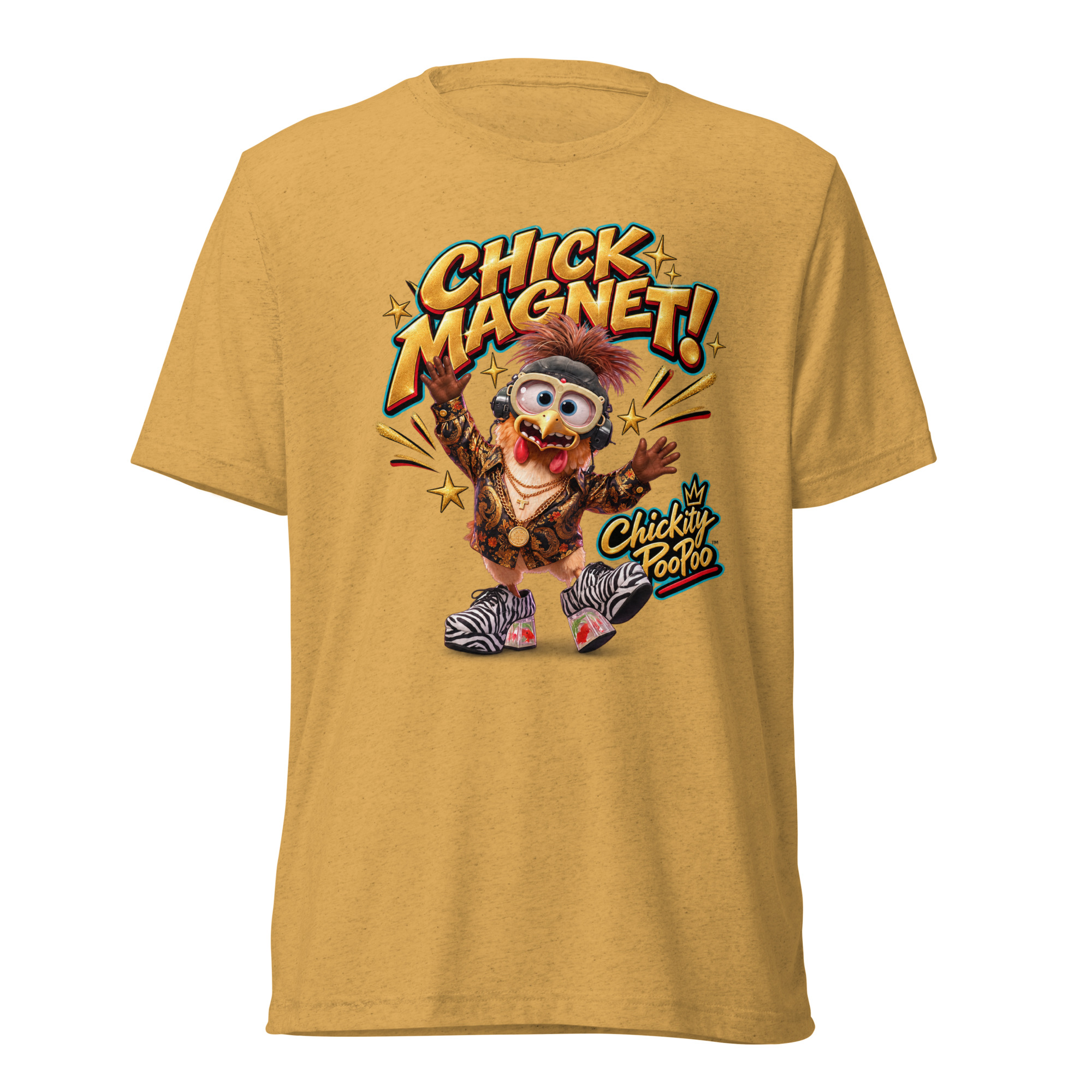 Chickity PooPoo “Chick Magnet!” Tri-Blend T-Shirt - Image 12