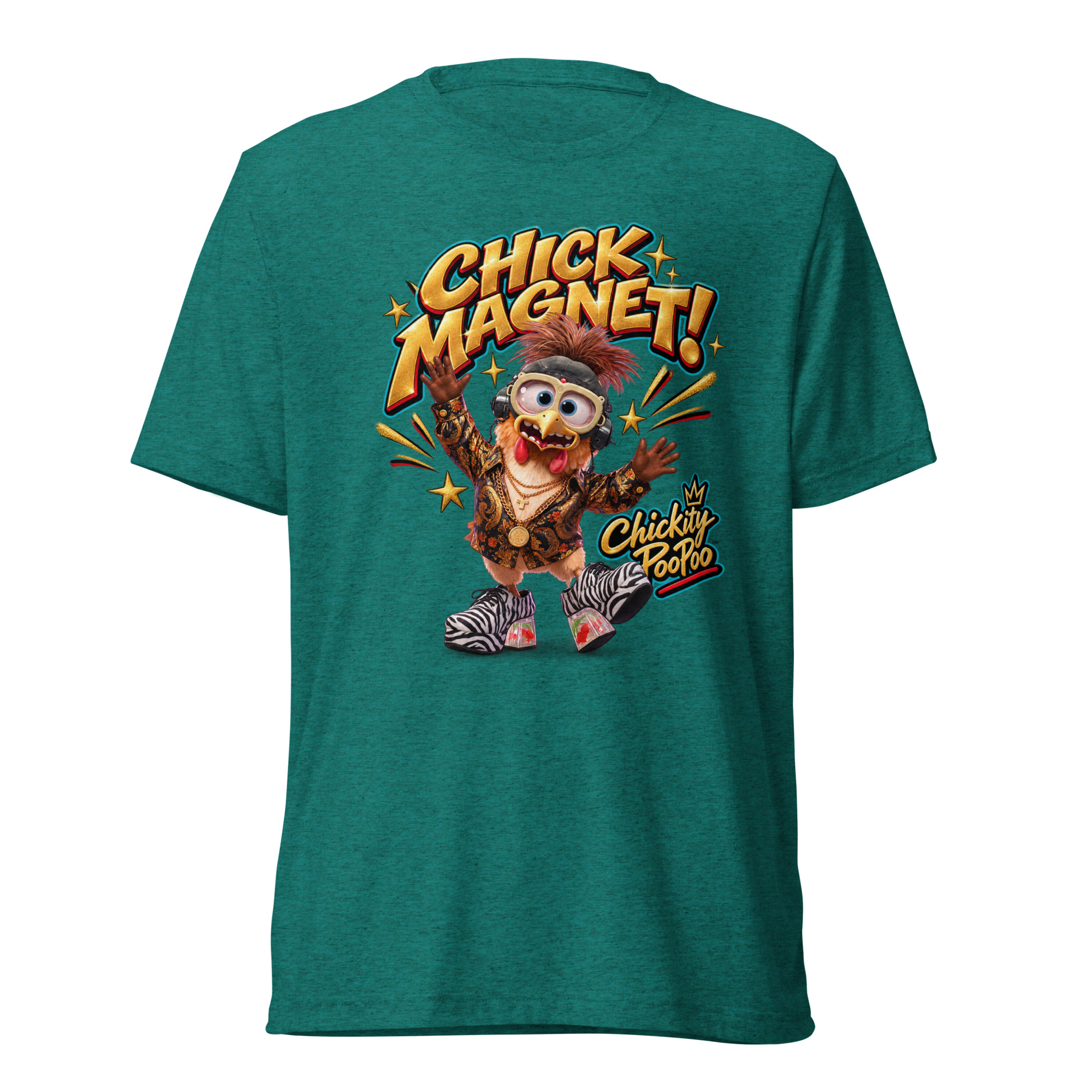 Chickity PooPoo “Chick Magnet!” Tri-Blend T-Shirt - Image 7
