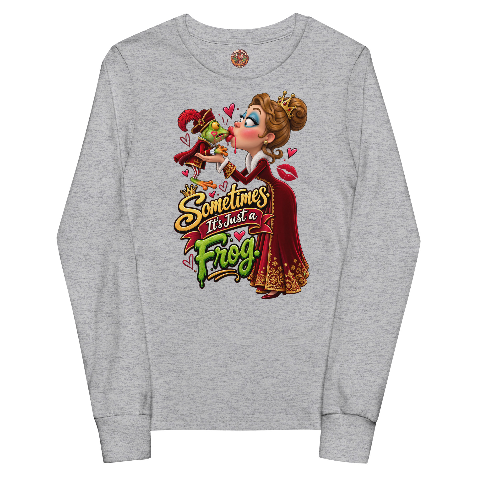Funny Frog Shirt with Sometimes It’s Just a Frog artwork