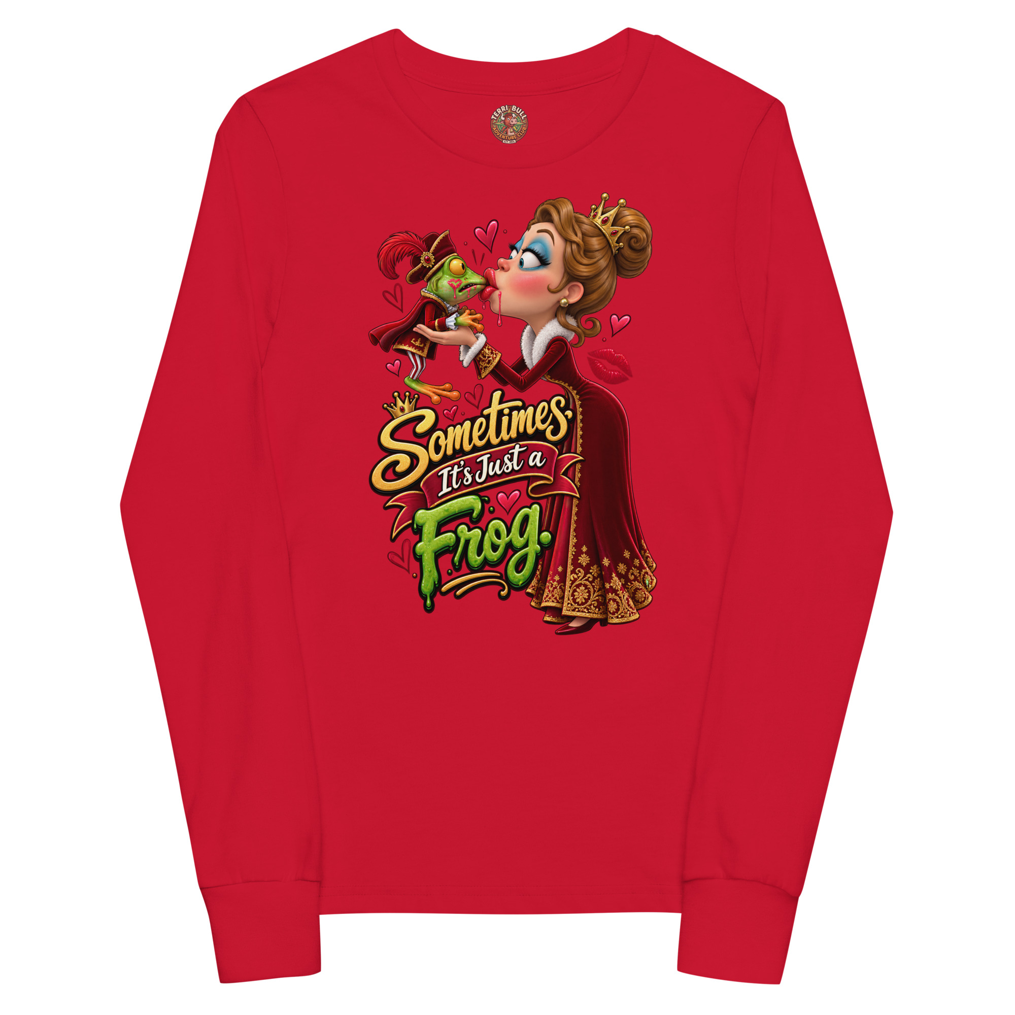 “Sometimes It’s Just a Frog!” Youth Long Sleeve Tee - Image 5