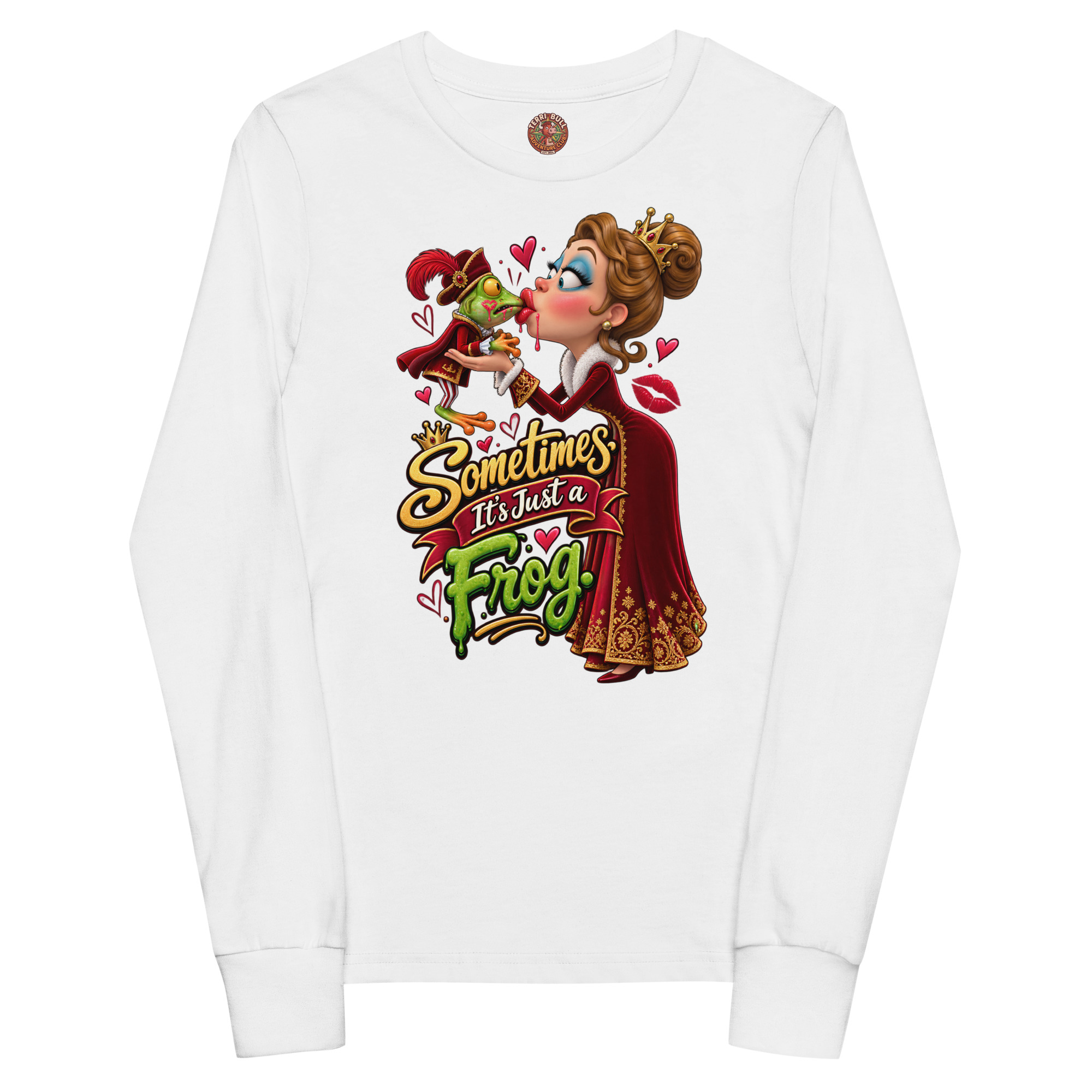 “Sometimes It’s Just a Frog!” Youth Long Sleeve Tee - Image 6