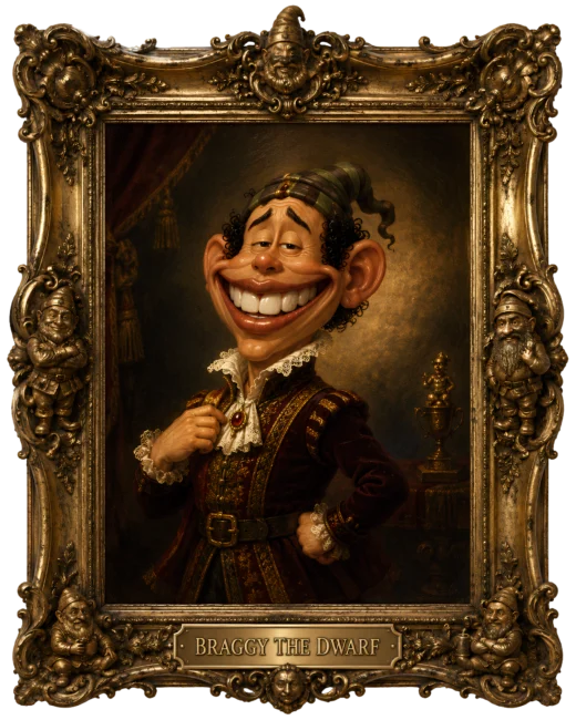 Braggy the Dwarf museum portrait