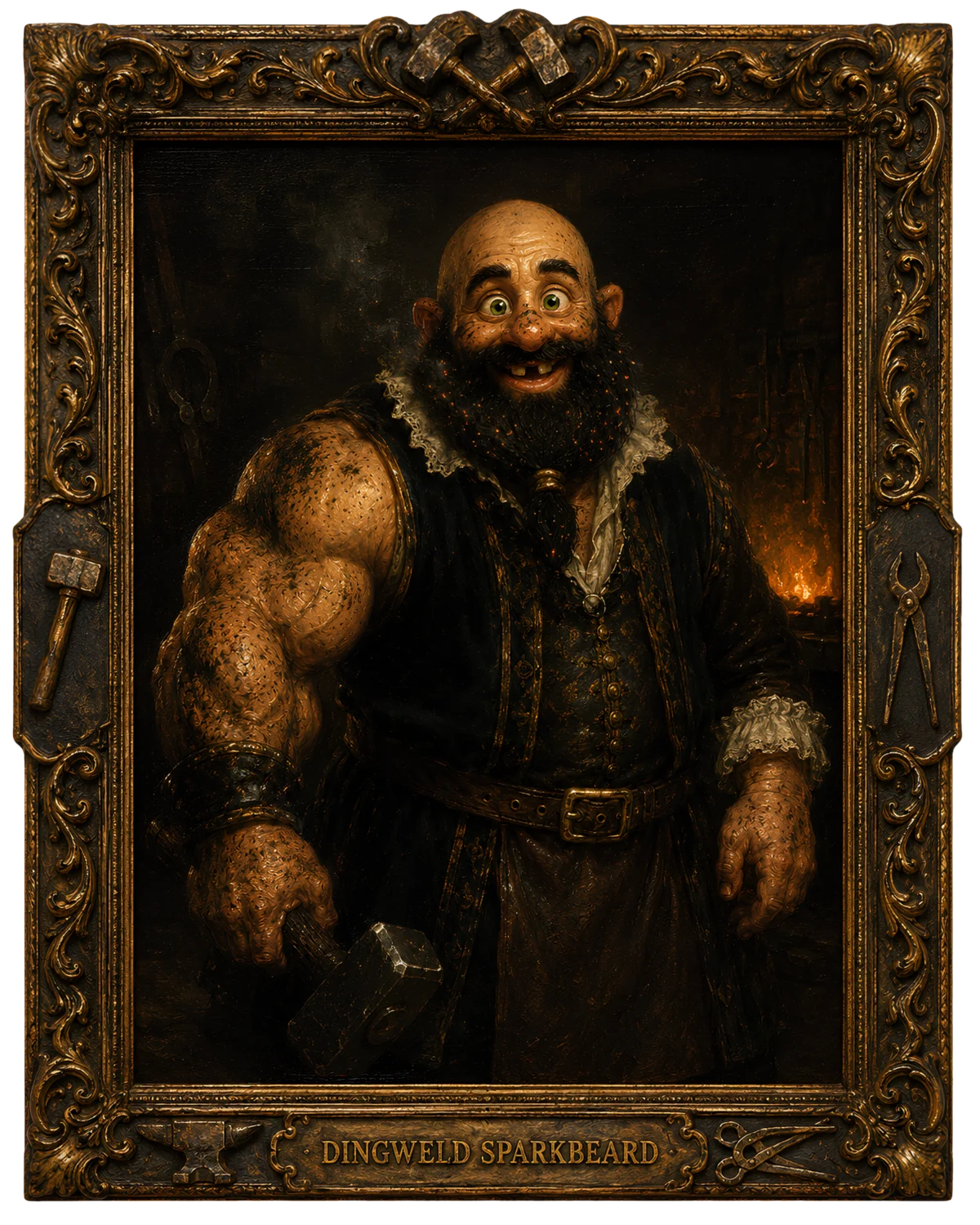Dingweld Sparkbeard museum portrait
