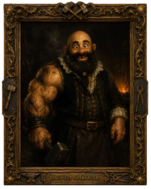 Dingweld Sparkbeard museum portrait