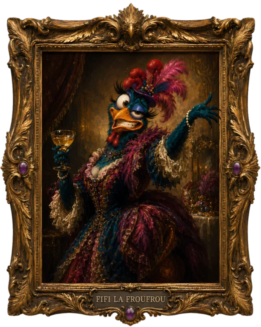 Fifi La Froufrou museum portrait