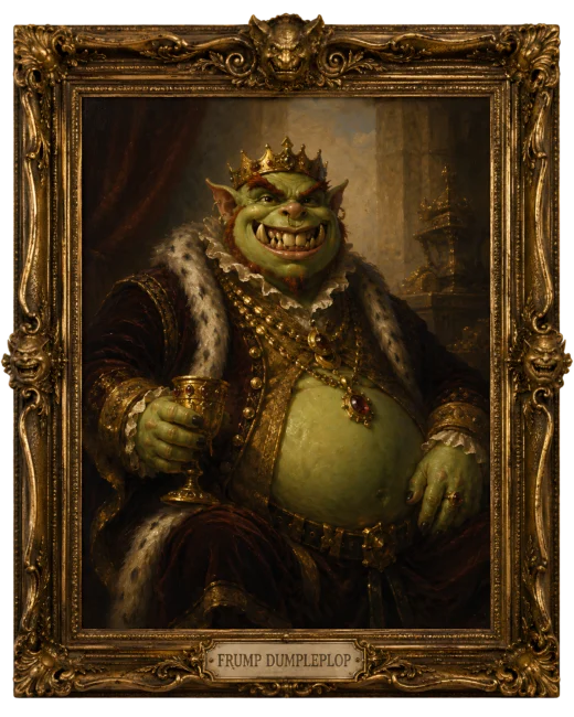 Frump Dumpleplop museum portrait