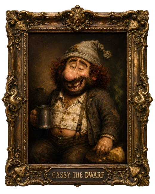 Gassy the Dwarf museum portrait