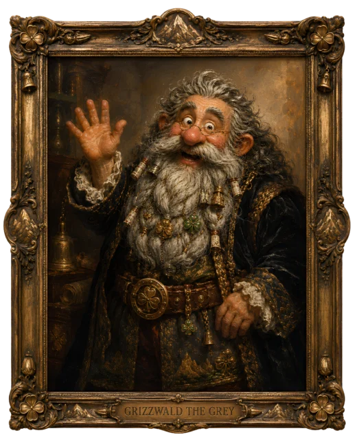 Grizzwald the Grey museum portrait
