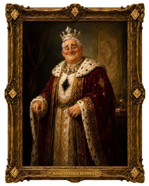 King Arthur Diament museum portrait