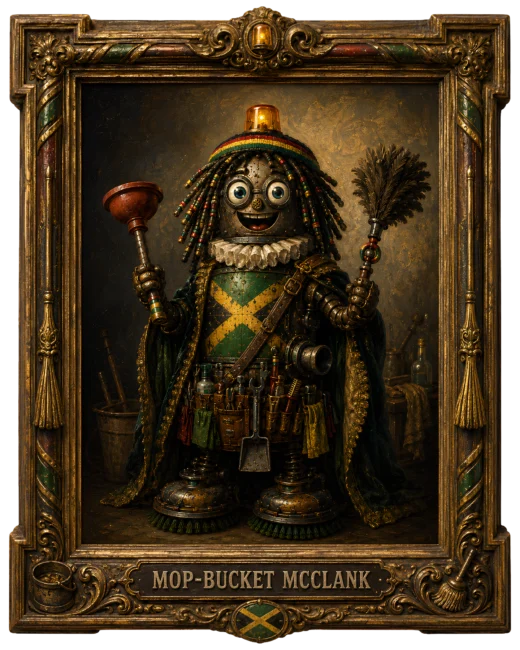 Mop-Bucket McClank museum portrait