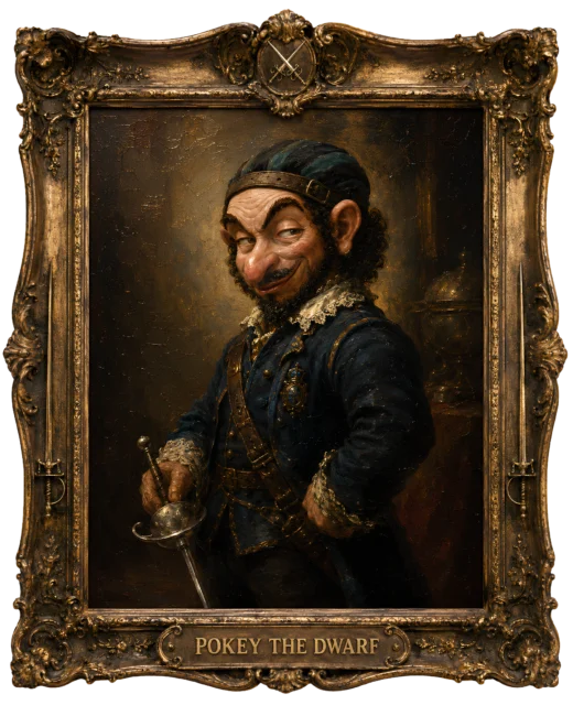 Pokey the Dwarf museum portrait