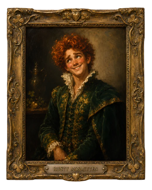 Prince Rusty McSmitten museum portrait