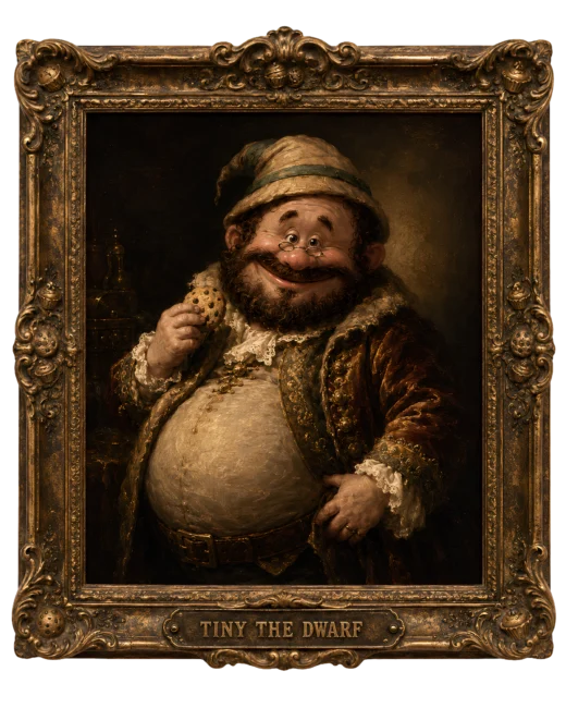 Tiny the Dwarf museum portrait
